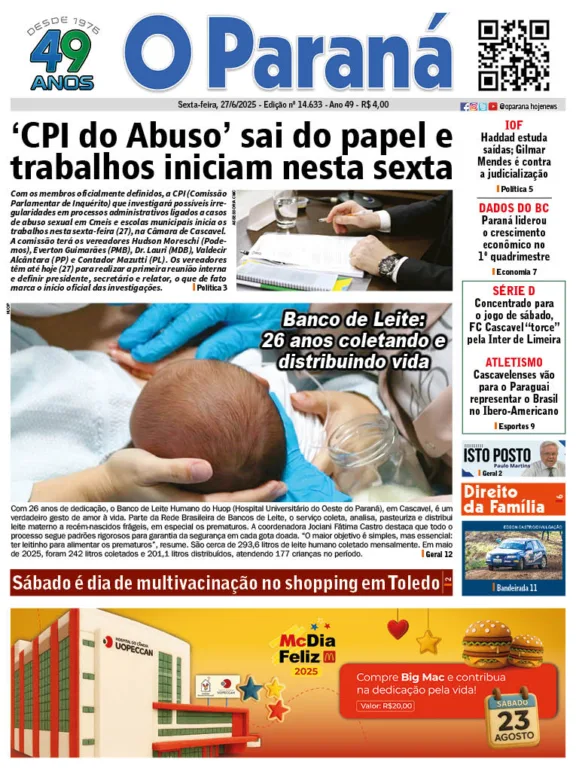 O Paraná | Edição 27/06/2025