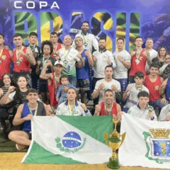 Atletas de Cascavel brilharam na Copa Brasil de Muay Thai, conquistando 14 medalhas de ouro e colocando a cidade em destaque - Foto: Secom