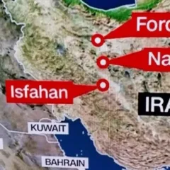Três locais no Irã foram atacados pelos EUA. Imagem: Reprodução CNN