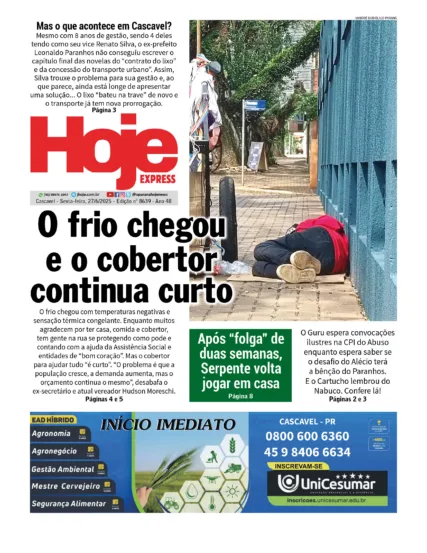 Hoje Express | Edição 27/06/2025