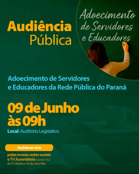 Audiência na Alep debate adoecimento de profissionais da educação no Paraná -  Arte: Rafael Guareski