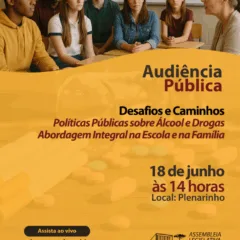Participe da audiência pública da ALEP sobre prevenção ao uso de álcool e drogas. Uma discussão crucial para adolescentes e jovens - Arte: Anne Botero