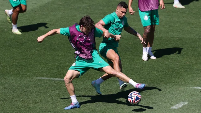  Treino tático fechou preparação do Palmeiras para jogo desta quinta-feira Foto: Cesar Greco/Palmeiras