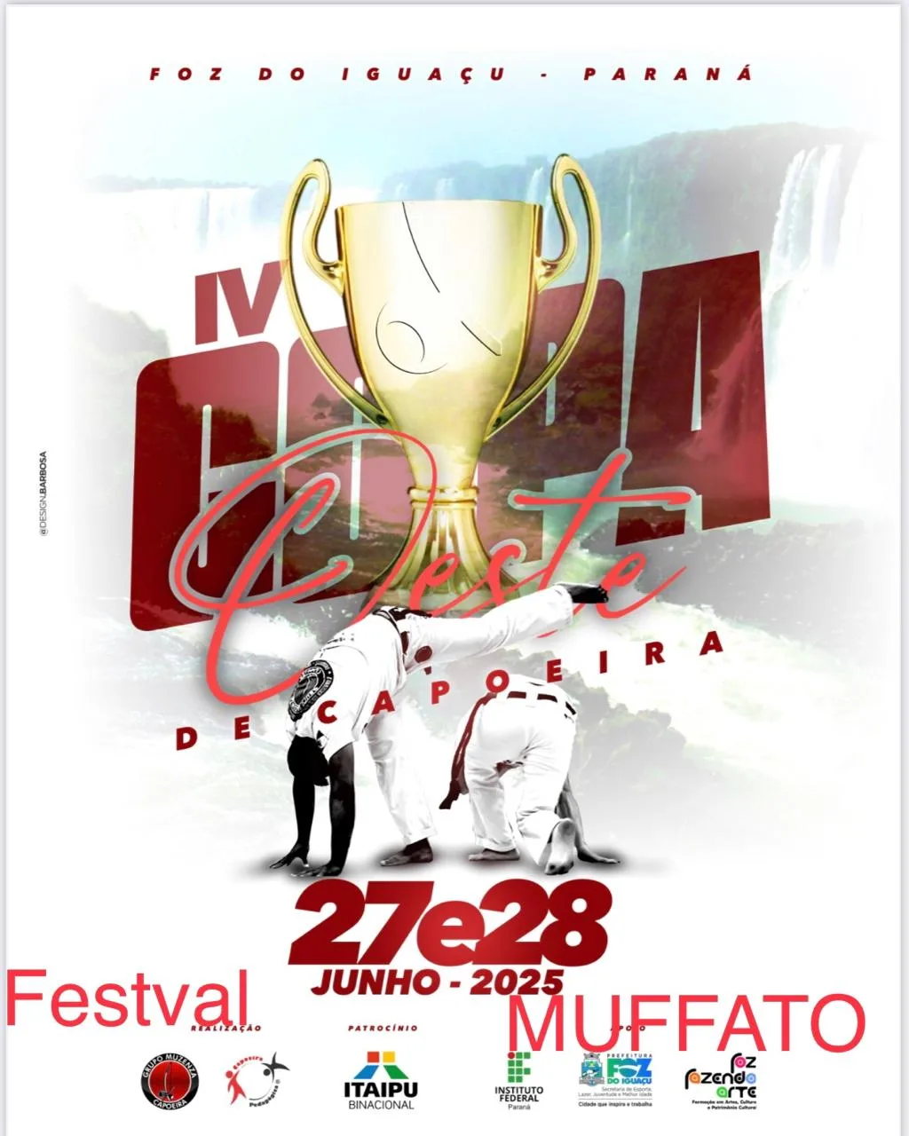 Capoeira é a estrela da Copa Oeste em Foz do Iguaçu, onde os melhores competem em um grande evento esportivo - Foto: Divulgação