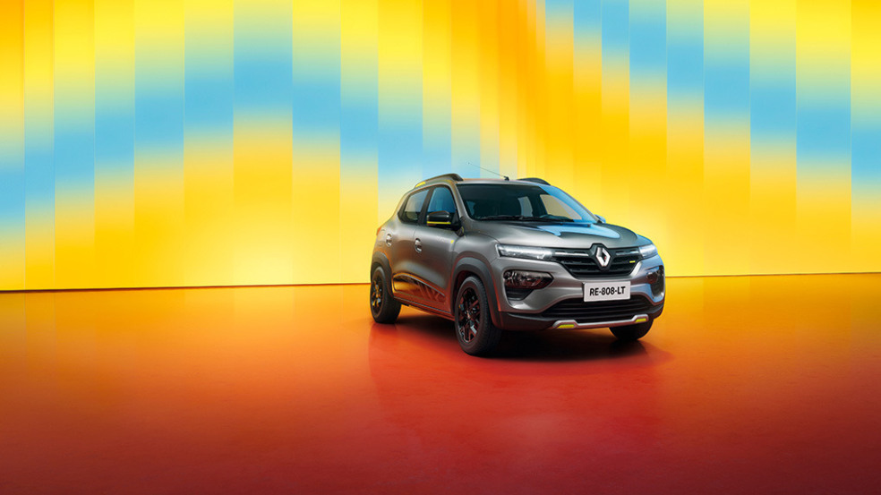 O Kwid é o compacto que inovou o segmento de entrada com design SUV, maior porta-malas da categoria, baixo consumo de combustível - Foto: Divulgação 