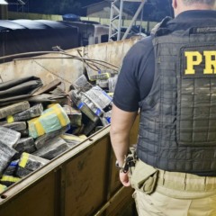 Descubra como a PRF encontrou quase nove toneladas de maconha escondidas em um caminhão durante fiscalização em Guaíra - Foto: PRF