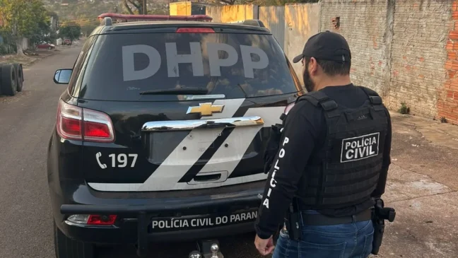 Delegacia de Homicídios de Cascavel cumpre mandados relacionados ao homicídio de Alexandre de Oliveira Gini em 2025 - Foto: PCPR