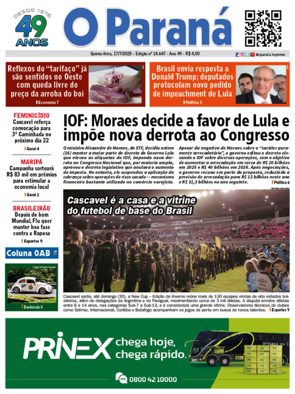 O Paraná | Edição 17/07/2025