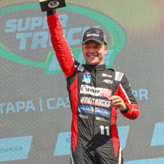 Léo Rufino, de 20 anos, venceu a Corrida 2 da 5ª etapa da Copa Truck domingo, em Cascavel - Foto: Divulgação