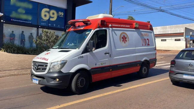 Acidente em Cascavel envolveu jovem de 18 anos e resultou em contusões - Foto: Luiz Felipe Max