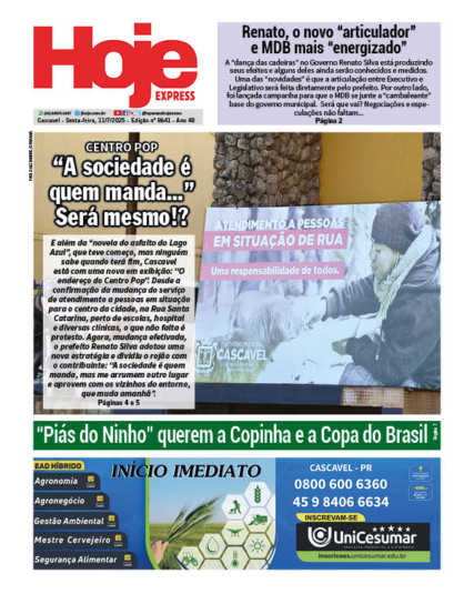 Hoje Express | Edição 11/07/2025