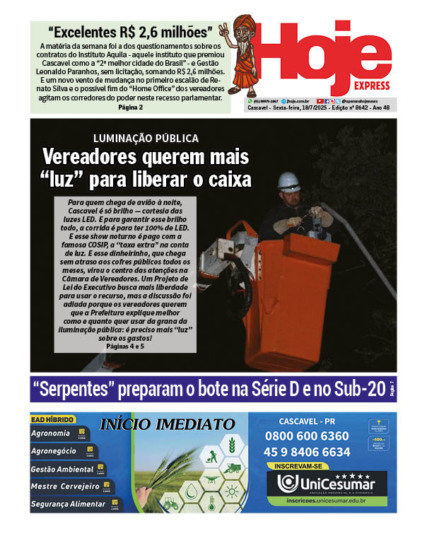 Hoje Express | Edição 18/07/2025