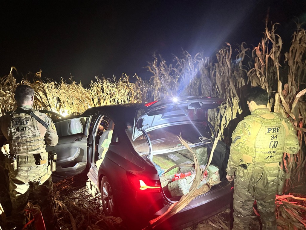 Conheça a recente apreensão de droga pela PRF: 403 quilos de maconha em um carro em Cascavel - Foto: PRF