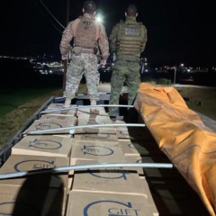 Polícia Rodoviária Federal apreende 500 caixas de cigarros contrabandeados em operação na BR-467 em Cascavel - Foto: PRF