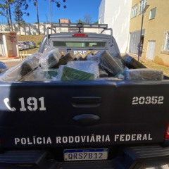 Grande apreensão de maconha em Cascavel: PRF intercepta drogas escondidas em caixotes durante ação policial - Foto: Vitor Lourenço