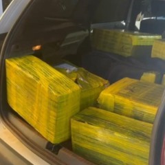 A PRF apreendeu droga em Cascavel enquanto fiscalizava a BR-467. Entenda a operação que resultou em 484,6 quilos de maconha - Foto: Reprodução