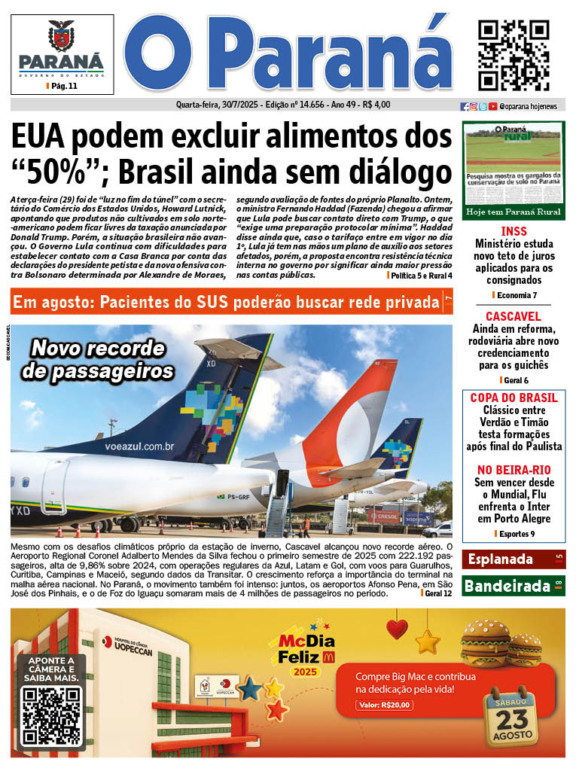 O Paraná | Edição 30/07/2025