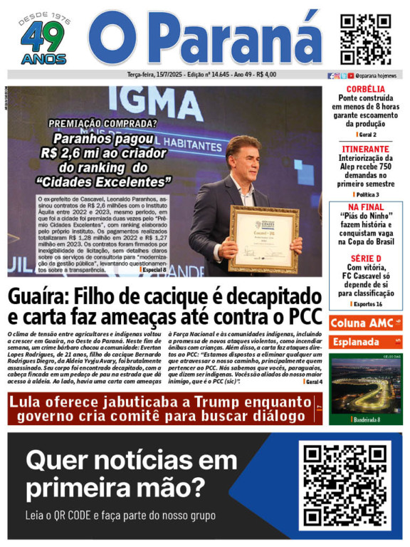 O Paraná | Edição 15/07/2025