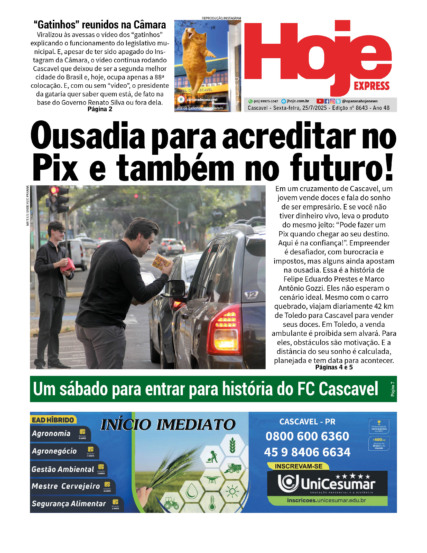 Hoje Express | Edição 25/07/2025