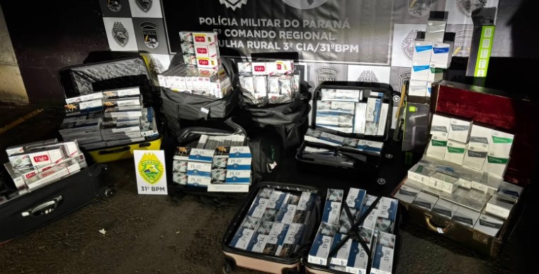 Patrulha Rural apreende cigarros e eletrônicos