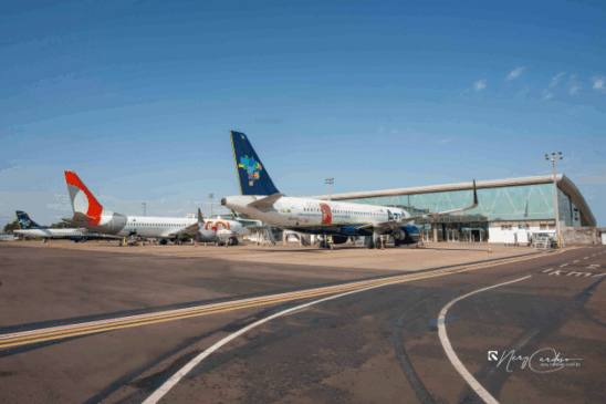 Cascavel tem um novo marco no transporte aéreo. O Aeroporto Coronel Adalberto Mendes registrou um recorde de passageiros em 2025 - Foto: Secom