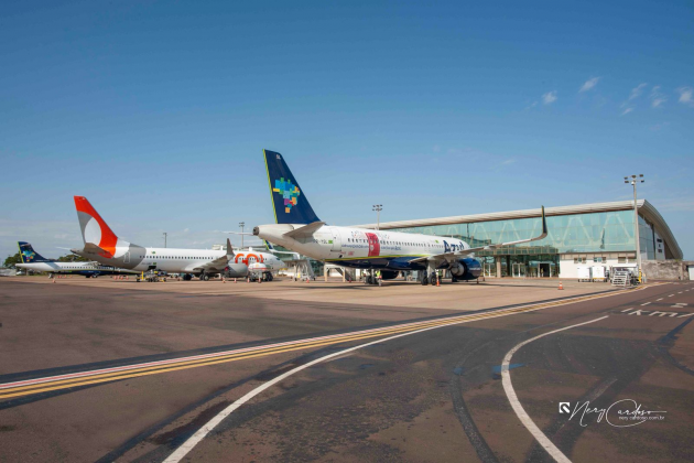 Cascavel tem um novo marco no transporte aéreo. O Aeroporto Coronel Adalberto Mendes registrou um recorde de passageiros em 2025 - Foto: Secom