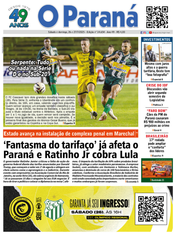 O Paraná | Edição 26/07/2025