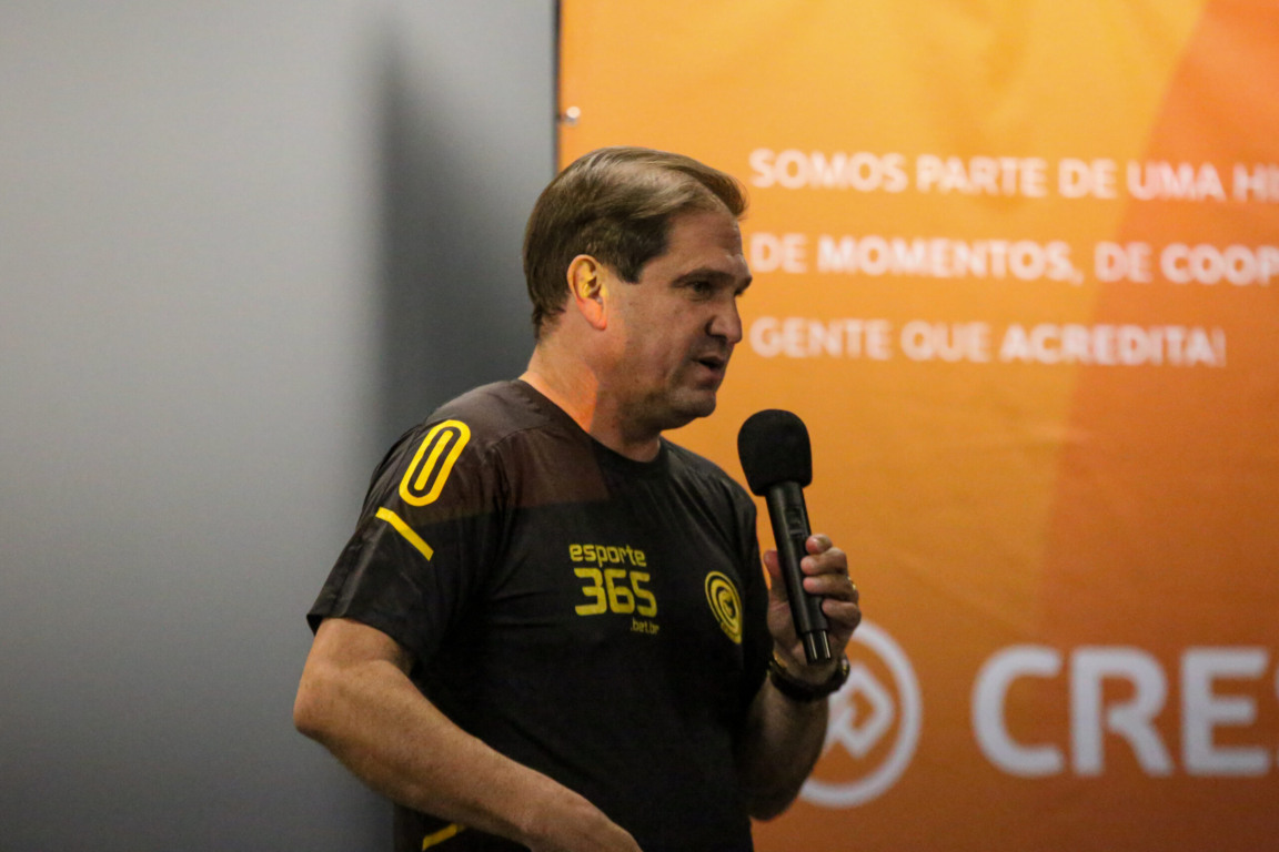 Presidente do FC Cascavel expôs planos para transformação em sociedade anônima. Foto: Assessoria