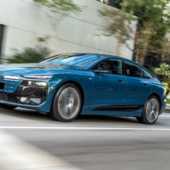 O modelo é oferecido em versão única A6 Sportback e-tron Performance Black ao preço de R$ 649.990,00. Foto: Divulgação