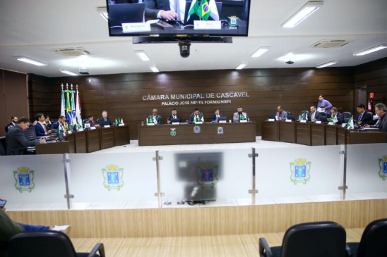 A Câmara de Cascavel votará em breve uma mudança no Regimento Interno sobre a participação remota dos vereadores - Foto: Assessoria/CMC