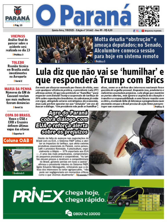 O Paraná | Edição 07/08/2025