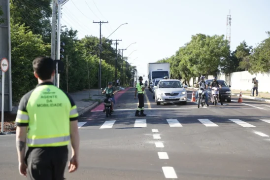 A Transitar instalou novos semáforos na Rua Alexandre de Gusmão para melhorar a segurança de motoristas e pedestres - Foto: Secom