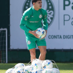 O atacante Ramón Sosa deve fazer sua estreia com a camisa do Palmeiras na Libertadores Credito: Cesar Greco/Palmeiras