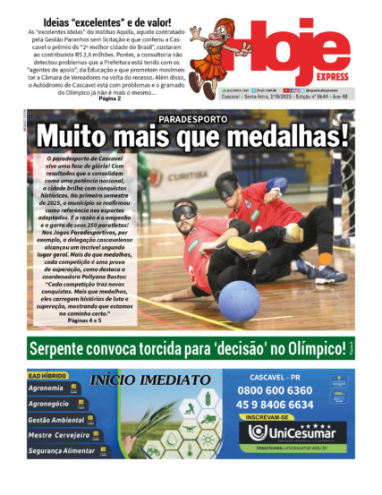 Hoje Express | Edição 01/08/2025