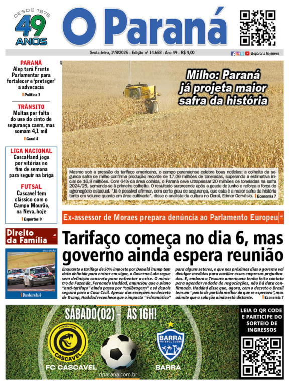O Paraná | Edição 01/08/2025