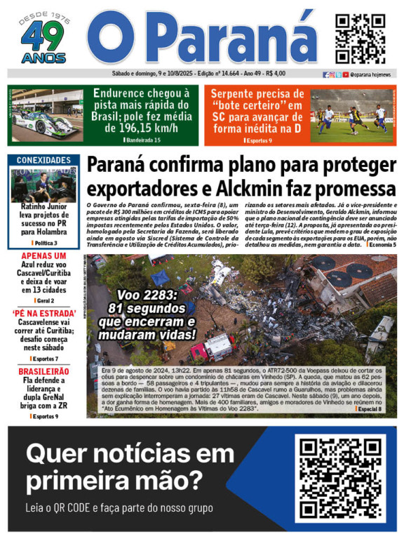 O Paraná | Edição 09/08/2025