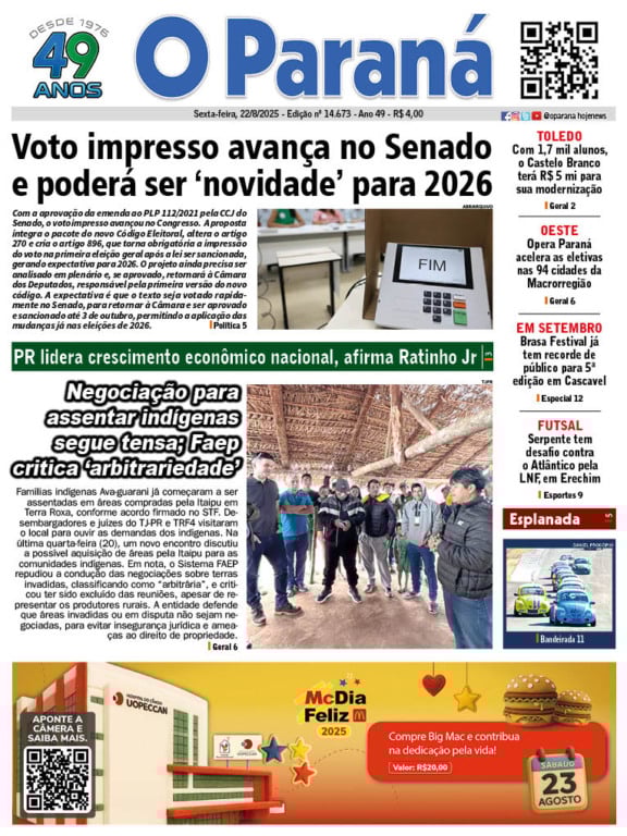 O Paraná | Edição 22/08/2025