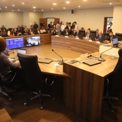 Comissão reuniu-se extraordinariamente após a Sessão Plenária desta segunda-feira (25). Foto: Valdir Amaral/Alep