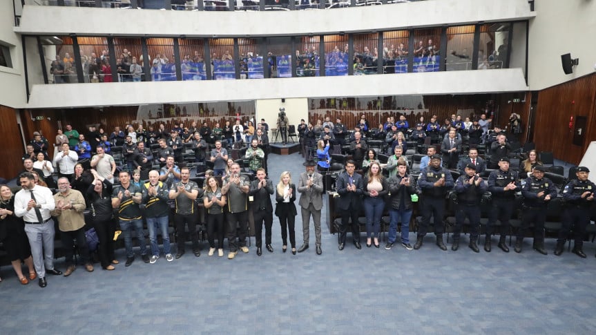 Os participantes lotaram o Plenário da Assembleia na noite desta quinta-feira (28).
Créditos: Valdir Amaral/Alep