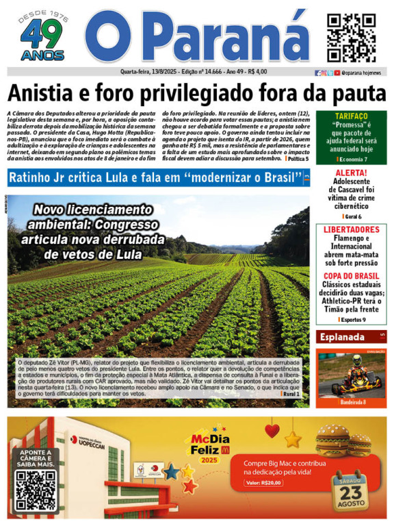 O Paraná | Edição 13/08/2025