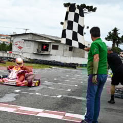 Aristeu Argenta Júnior venceu a primeira etapa e divide a liderança da categoria 125cc Sênior com Fábio Vicente Mathoso - Foto: Clayton Medeiros/Divulgação