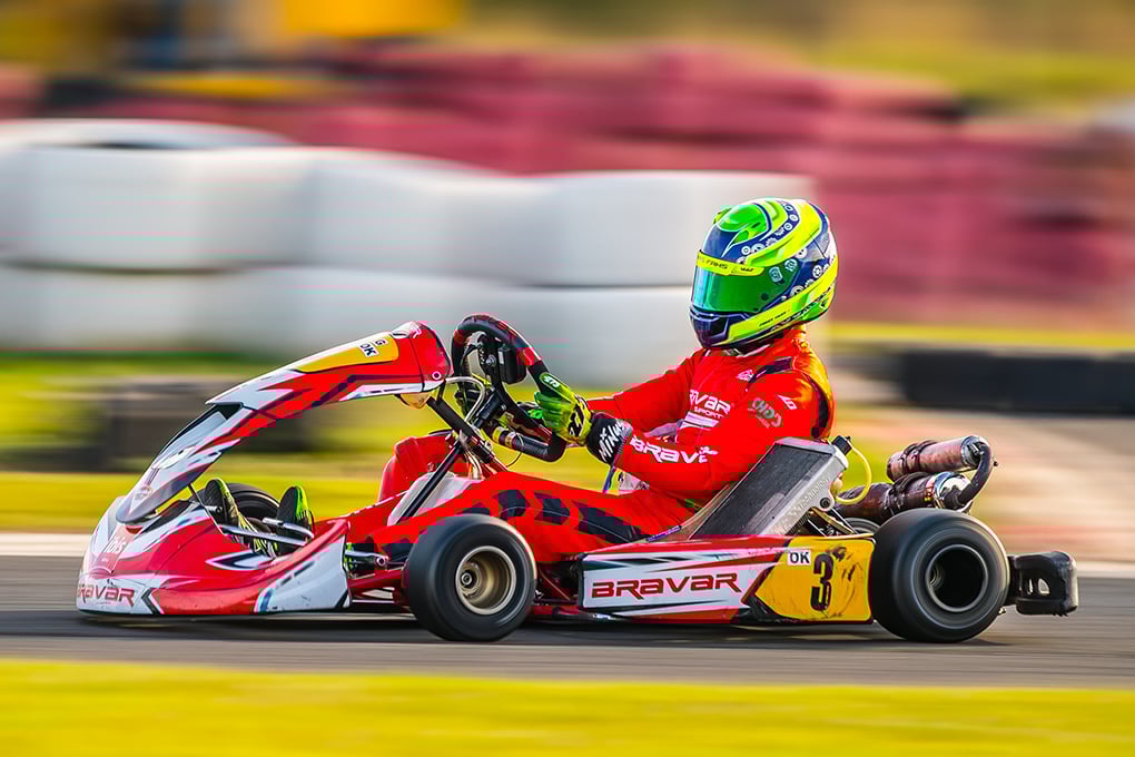 Firás Fahs busca melhorar na Copa São Paulo Light de Kart. Conheça mais sobre os automóveis e a competição - Foto: Bruno Gorski/Divulgação