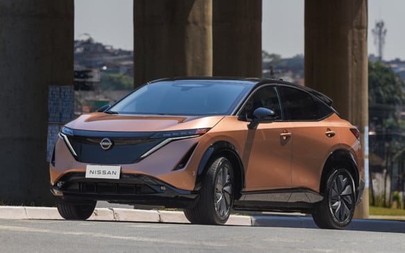 O Nissan Ariya, um dos modelos elétricos mais avançados da marca, foi o carro escolhido para ser usado nessa fase da pesquisa - Foto: Divulgação
