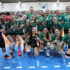 Vôlei feminino de Cascavel conquistou o ouro em Palmas. Foto: Assessoria
