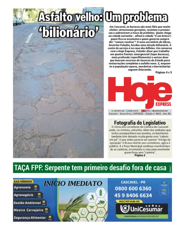 Hoje Express | Edição 19/09/2025