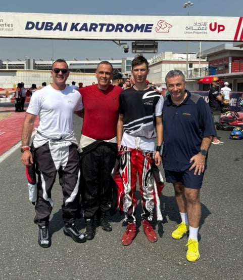 Felipe Seraphim, Marcelo Couto e Alexander Seymour e seu pai Andrew Seymour - Foto: Divulgação