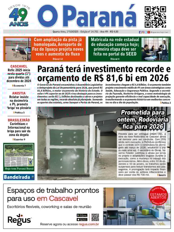 O Paraná | Edição 01/10/2025