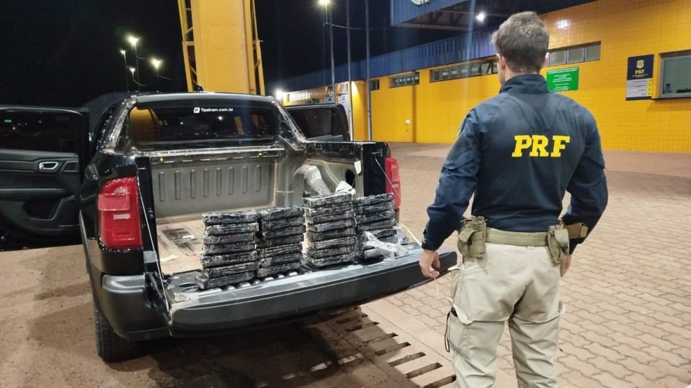 A Polícia Rodoviária Federal fez apreensões de drogas em Cascavel, retirando 178 quilos de entorpecentes das ruas - Foto: PRF