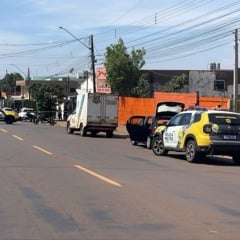 Um homicídio foi registrado na tarde deste sábado (25) no bairro Santa Cruz, em Cascavel - Foto: Luiz Felipe Max