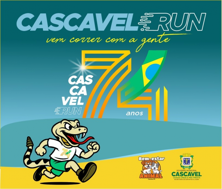 A Corrida de Rua Cascavel Run está chegando! Celebre os 74 anos da cidade com saúde e movimento - Foto: Secom